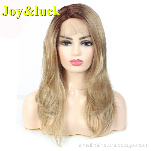 Wholesale Prices Front Lace Wig For Women Daily Life Or Cosplay Natural Short Straight Synthetic White Lacefront Women Hair Wigs